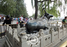 Bronze Ox in Summer Palace, Beijing